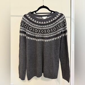 NWOT H&M MAMA Fair Isle Nursing Sweater